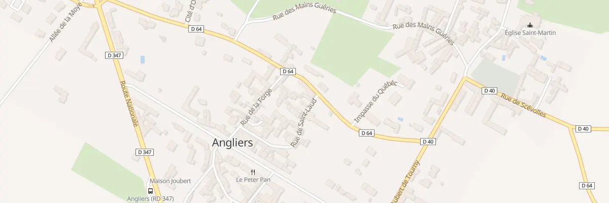 Plan du 15 Rue de Saint Laud à Angliers