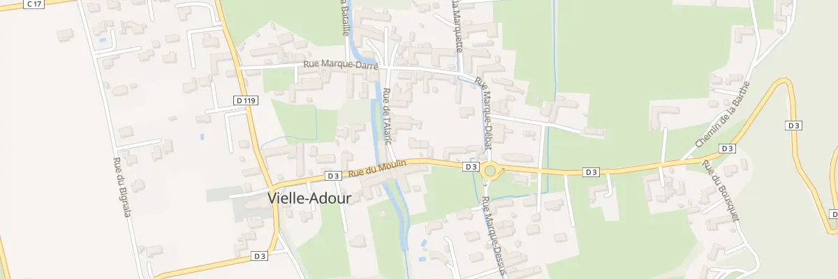 Plan du 6 Rue du Moulin à Vielle-Adour