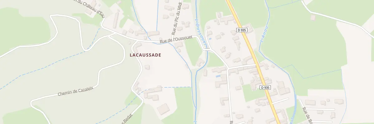 Plan du 7 Rue de l’Oussouet à Trébons
