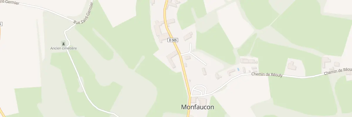 Plan du 13 Rue de l’Eglise à Monfaucon