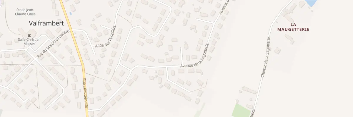 Plan du 26 Av de la Sagotterie à Valframbert