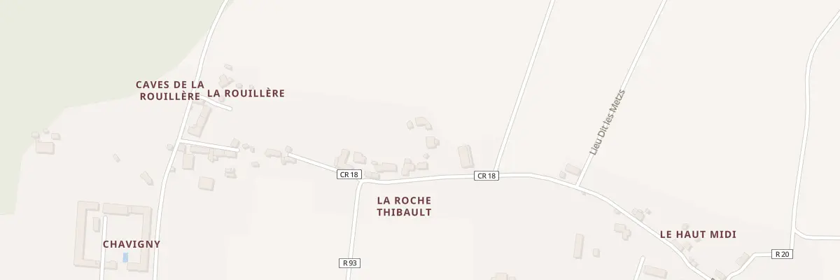 Plan du 119 La Roche Thibault à Lerné