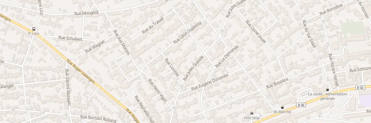 Plan du 33 Rue Jules Guesde au Havre