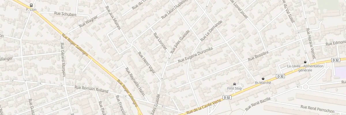 Plan du 34 Rue Jules Guesde au Havre