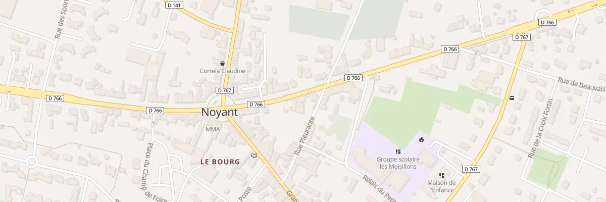 Plan du 6 Rte de Tours à Noyant-Villages