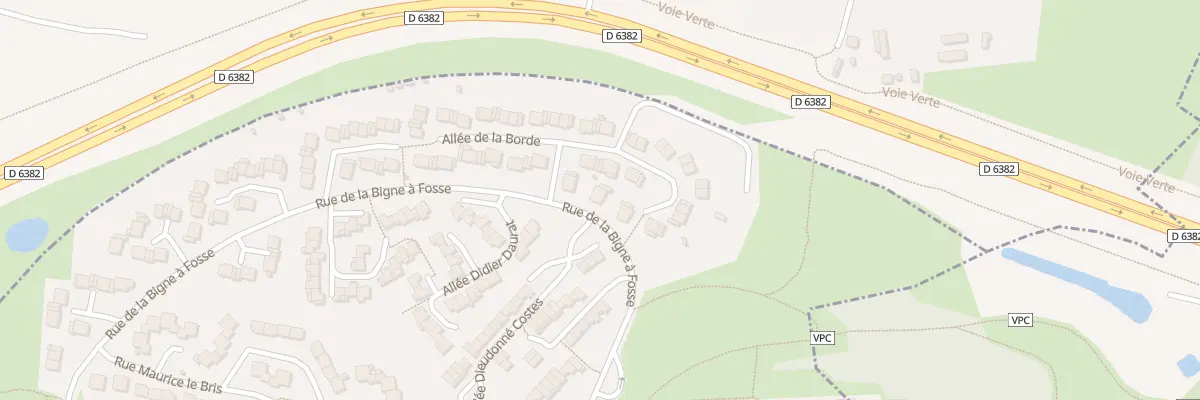 Plan du 10 All de la Borde au Havre