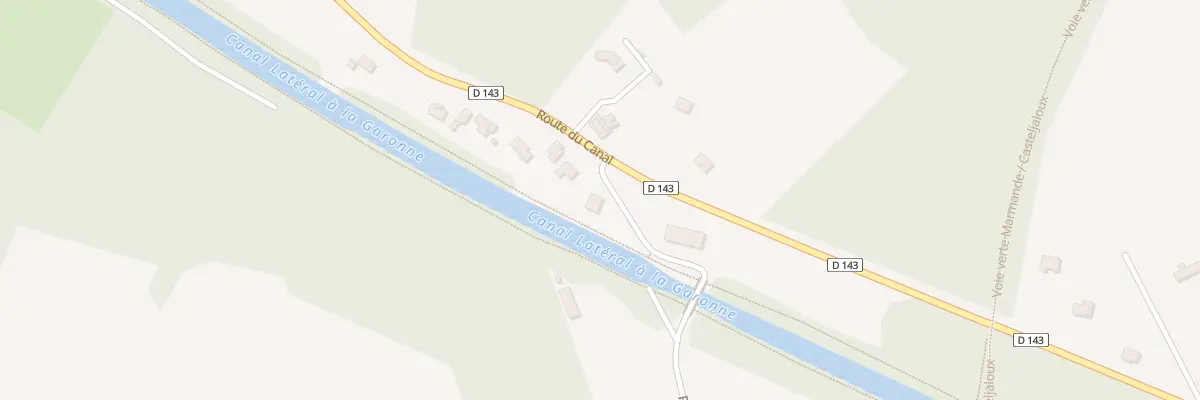 Plan du 54 Rte de Larrouquère à Montpouillan