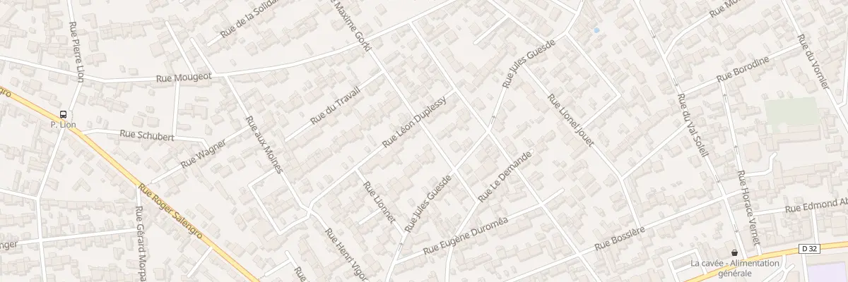 Plan du 50 Rue Maxime Gorki au Havre