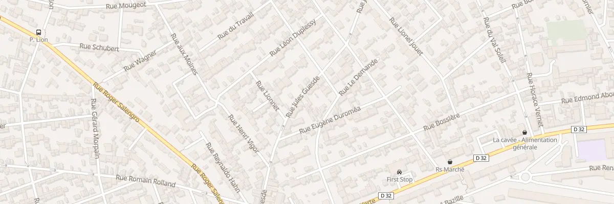 Plan du 40 Rue Jules Guesde au Havre