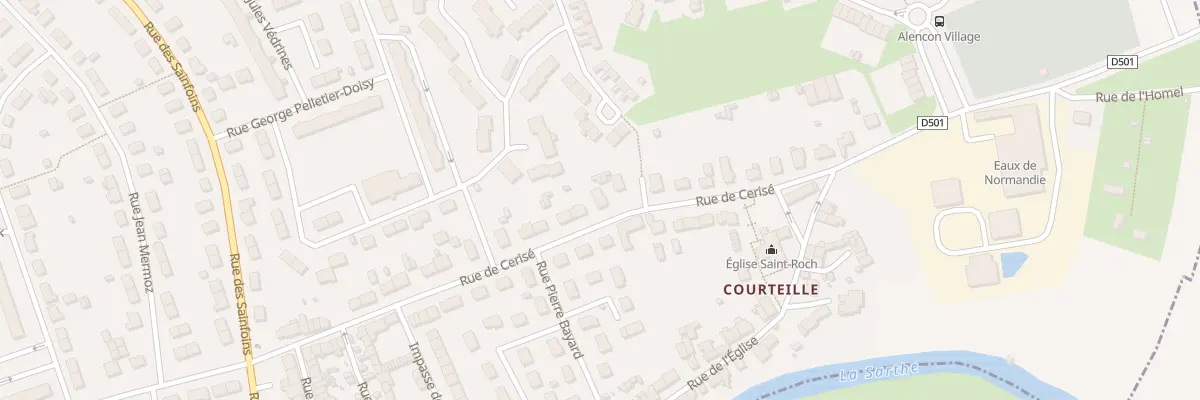 Plan du 115 Rue de Cerisé à Alençon
