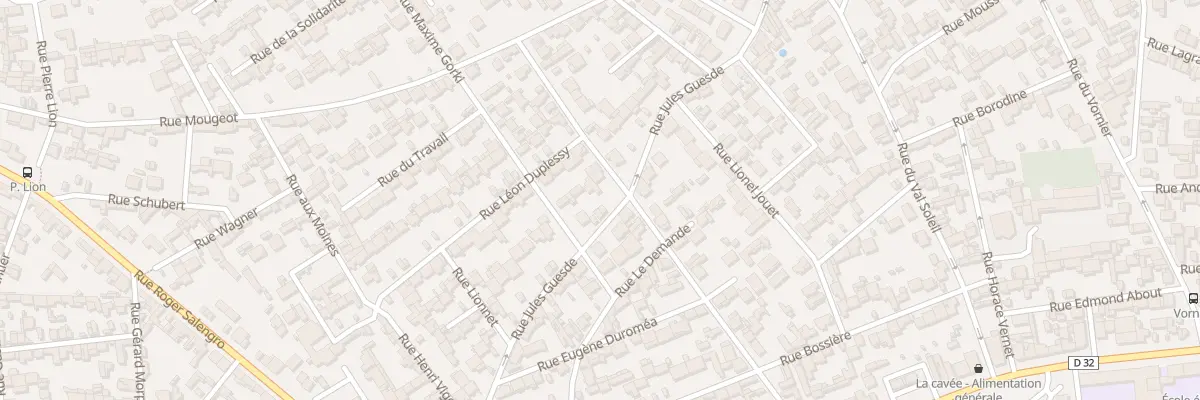 Plan du 47 Rue Jules Guesde au Havre
