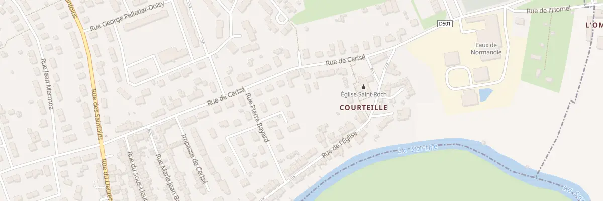 Plan du 124 Rue de Cerisé à Alençon