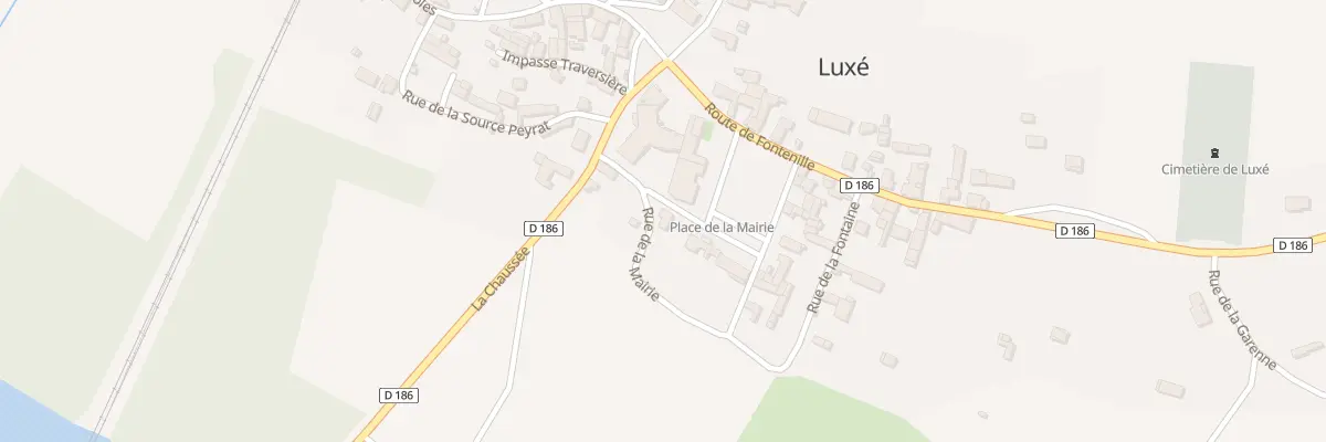 Plan du 8 Rue de la Fontaine à Luxé