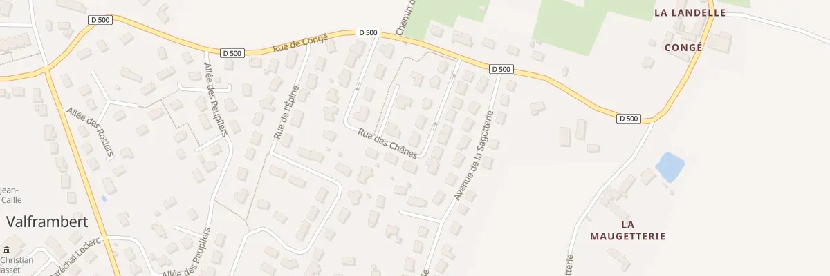 Plan du 11 Rue des Chênes à Valframbert