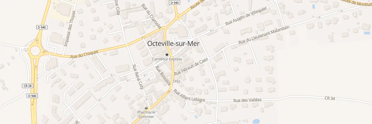 Plan du 7 Rue Hérault de Caen à Octeville-sur-Mer