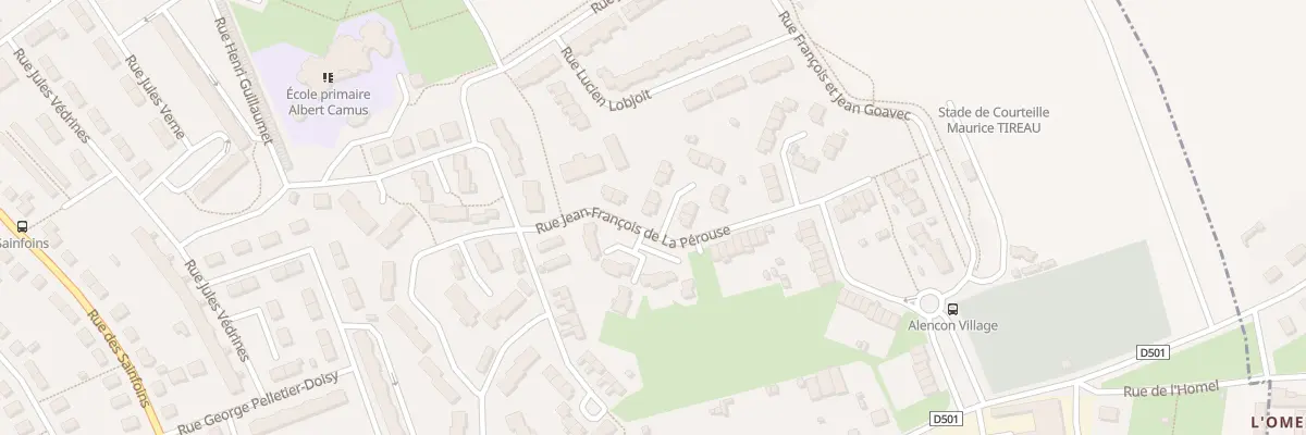 Plan du 1 All Jean Bart à Alençon