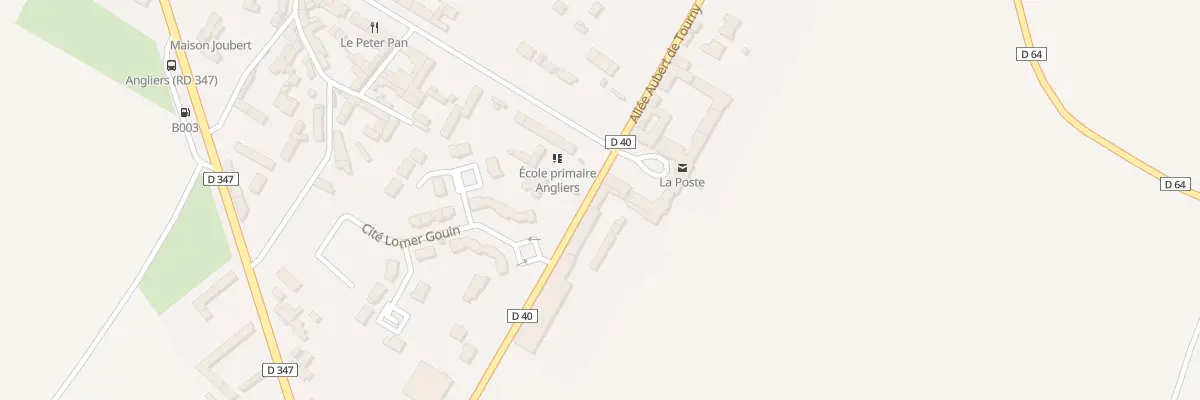 Plan du 4 All Aubert de Tourny à Angliers
