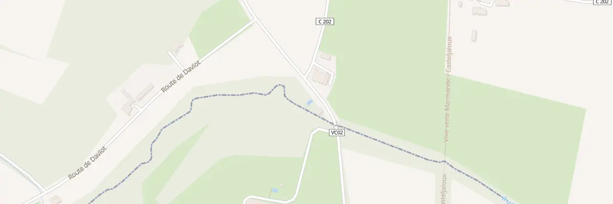 Plan du 1016 Cote de Priames à Montpouillan