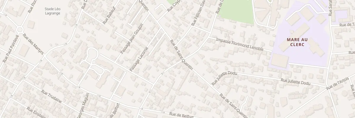 Plan du 25 Rue de Châteaudun au Havre