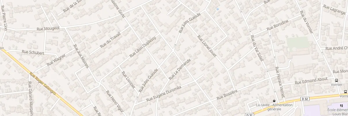 Plan du 54 Rue Jules Guesde au Havre