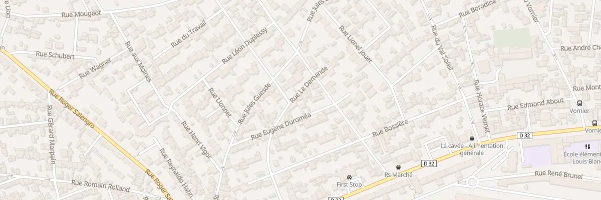 Plan du 32 Rue Le Demandé au Havre