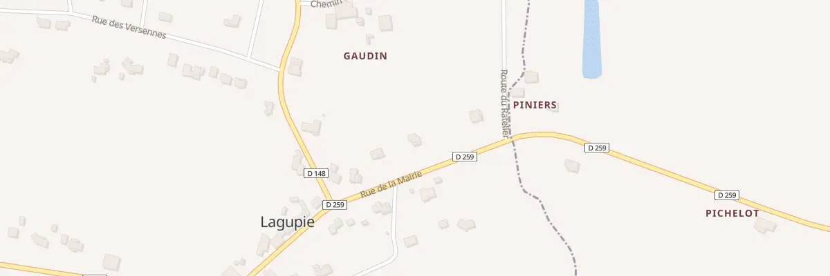 Plan du 295 Rue de la Mairie à Lagupie