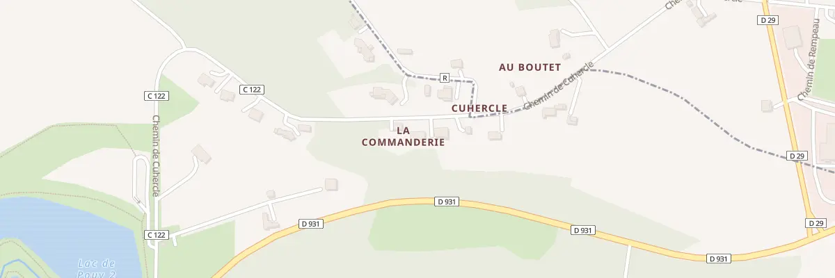 Plan du 708 Che de Cuhercle à Eauze