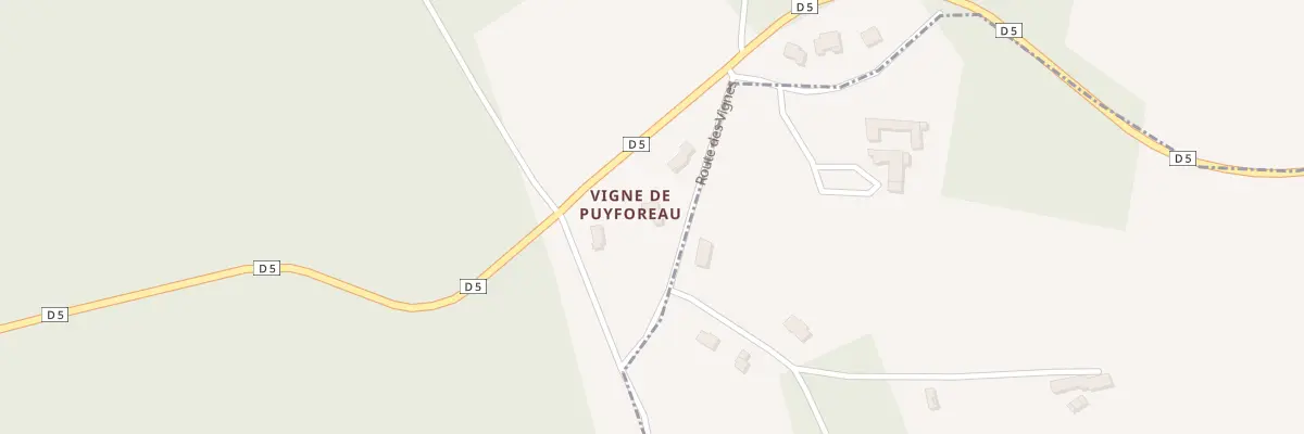 Plan du 5109 Vigne de Puyforeau à Voulgézac
