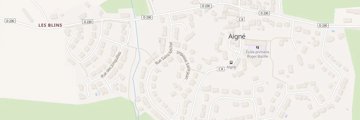 Plan du 2 Imp Saint Jean à Aigné