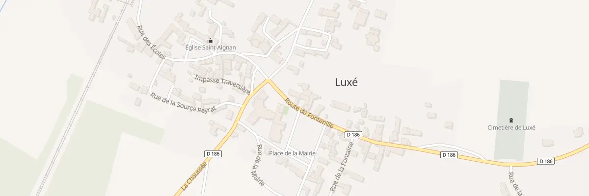 Plan du 1 Rte de Fontenille à Luxé