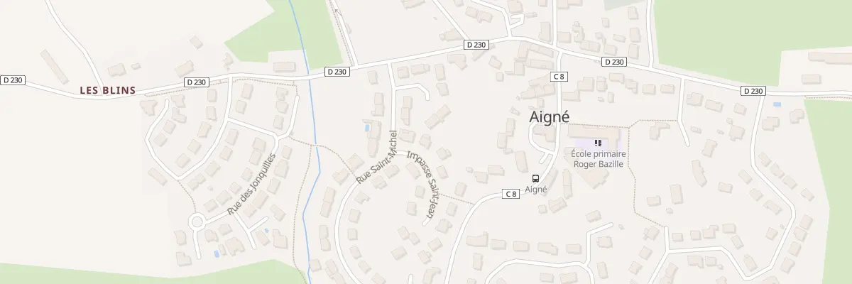 Plan du 3 Imp Saint Jean à Aigné