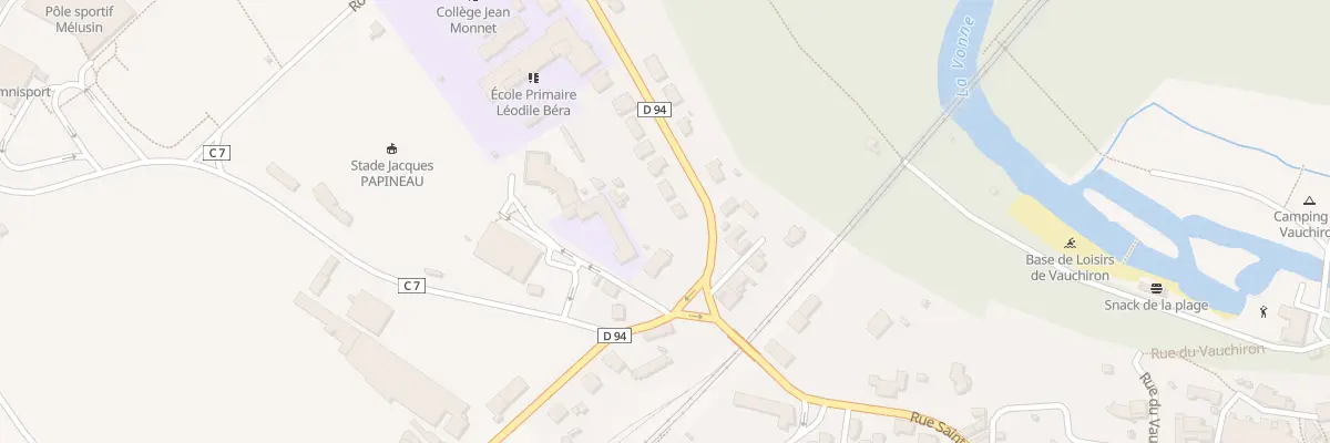 Plan du 4 Rte de Jazeneuil à Lusignan