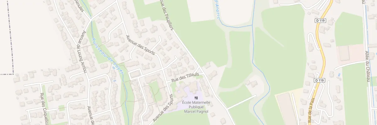Plan du 21 Av des Peupliers à Barbazan-Debat
