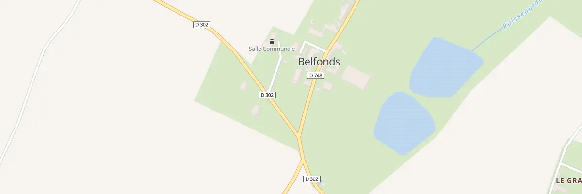 Plan du 1 Le Bourg à Belfonds