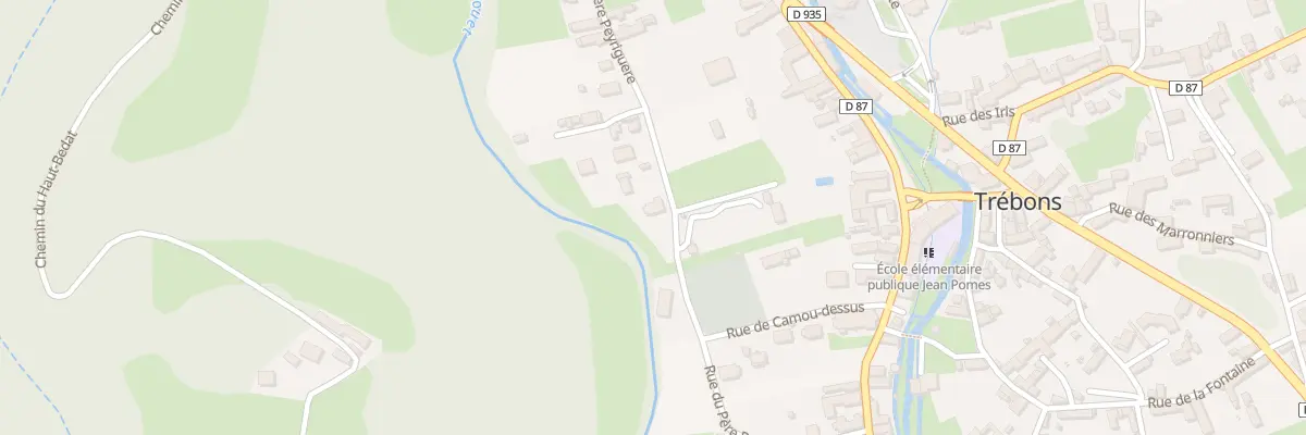 Plan du 26 Rue du Pére Peyriguère à Trébons