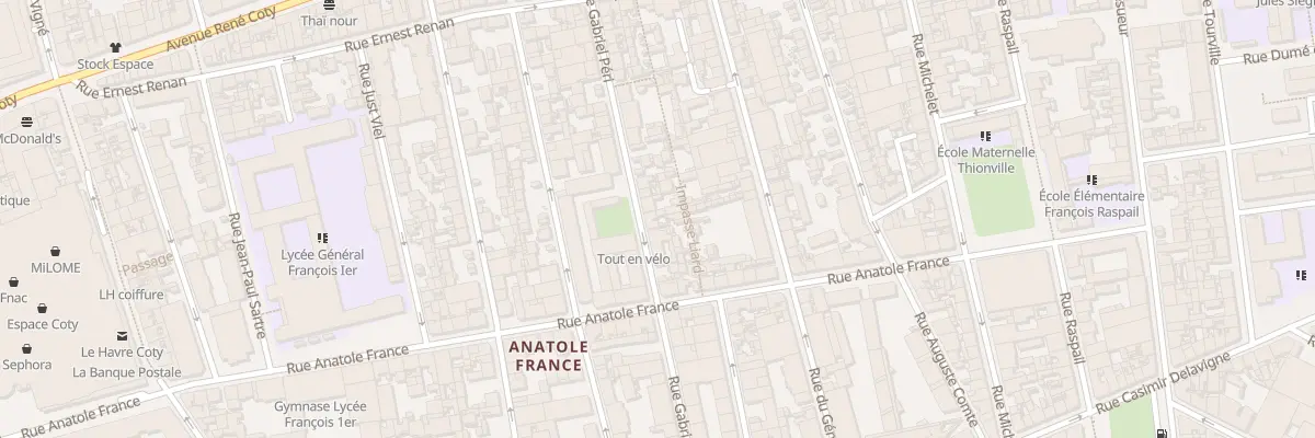Plan du 66 Rue Gabriel Péri au Havre