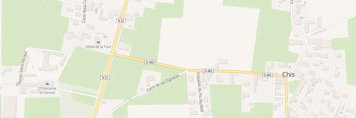 Plan du 16 Rue de la Bigorre à Chis