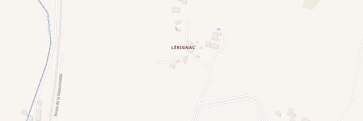 Plan du 5127 Lérignac à Bors (Canton de Tude-et-Lavalette)