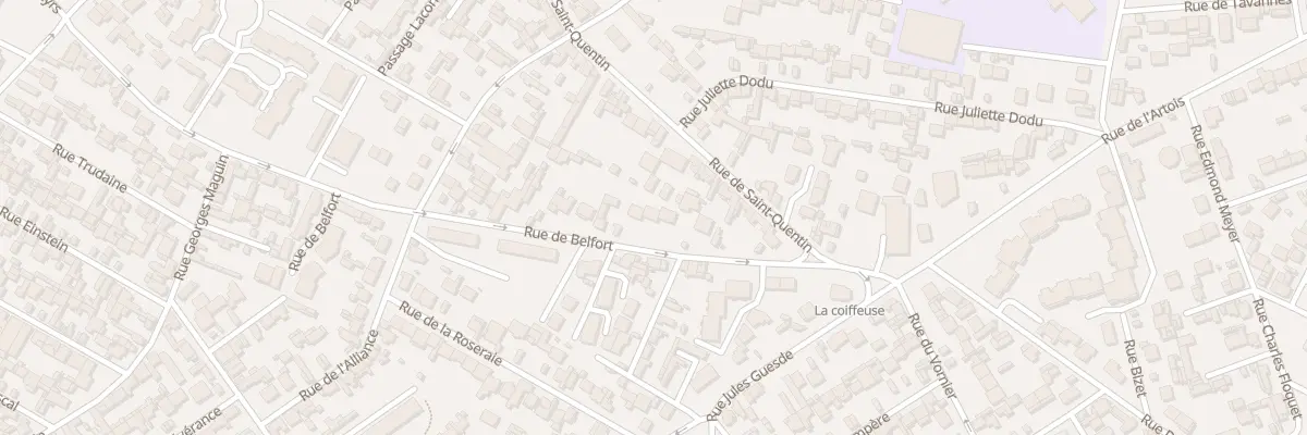Plan du 85 Rue de Belfort au Havre