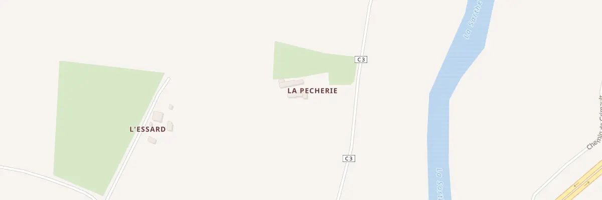Plan du 2 La Pecherie à Saint-Marceau