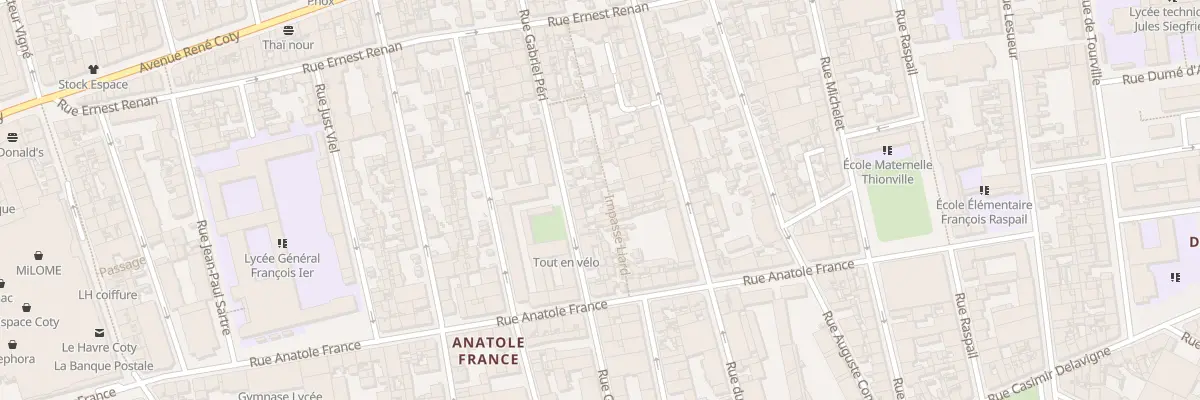 Plan du 68B Rue Gabriel Péri au Havre