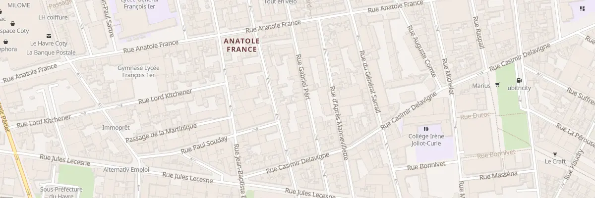 Plan du 37 Rue Gabriel Péri au Havre