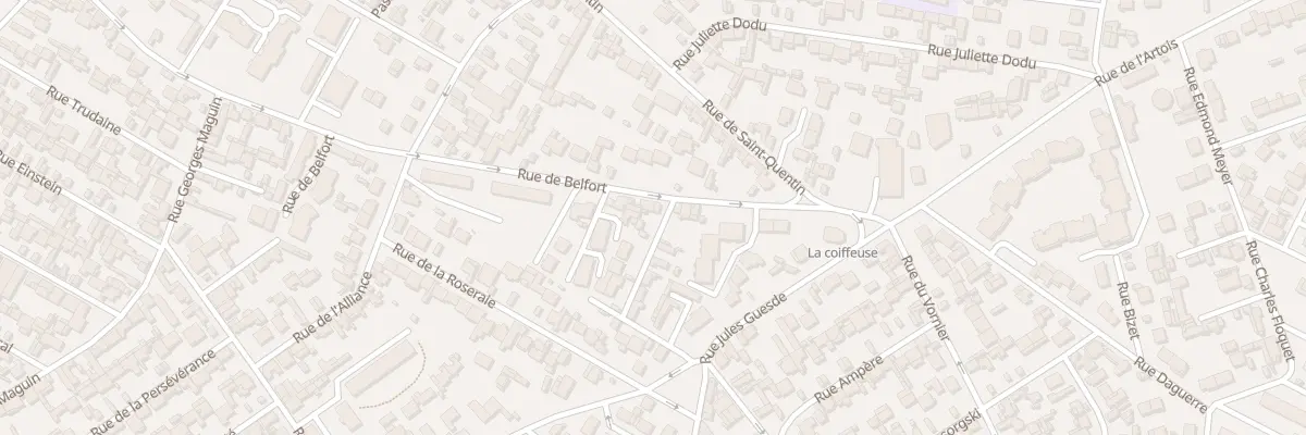 Plan du 84 Rue de Belfort au Havre