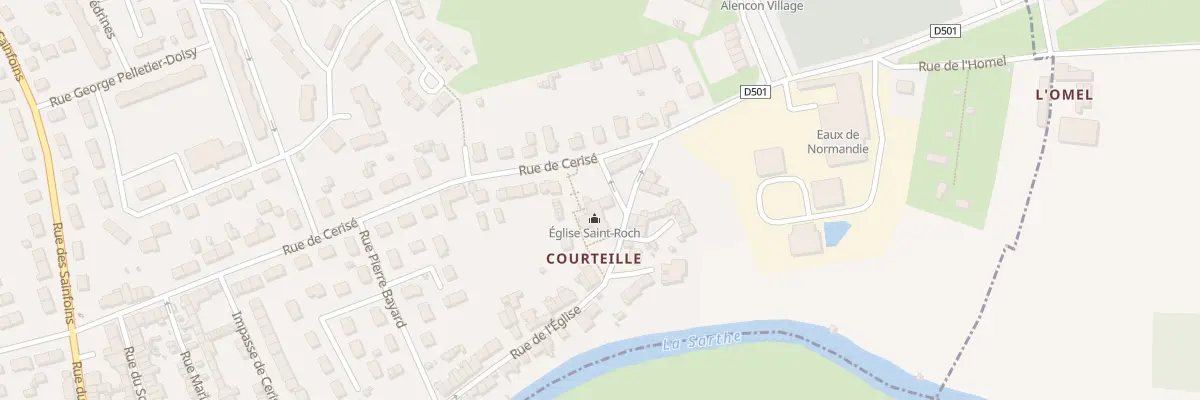 Plan du 73 Rue de l’Église à Alençon