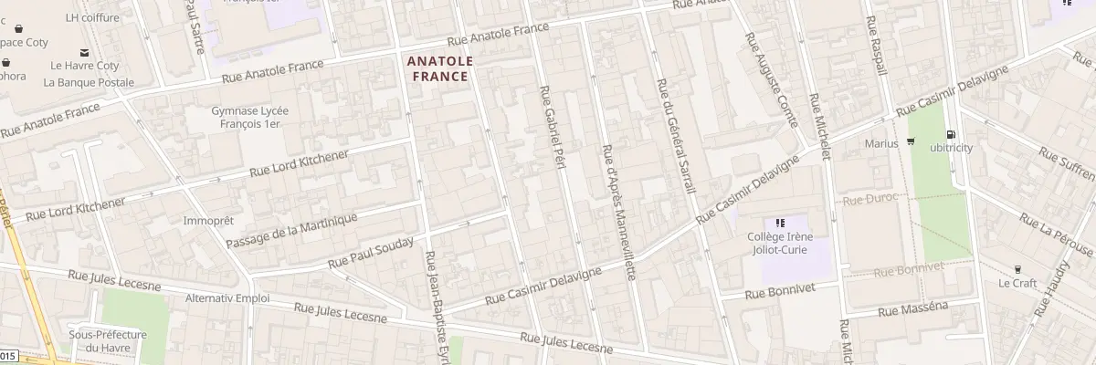 Plan du 35 Rue Gabriel Péri au Havre
