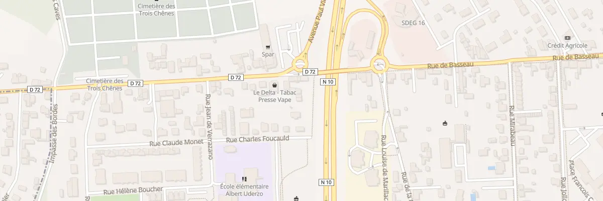 Plan du 323 Rue de Basseau à Angoulême