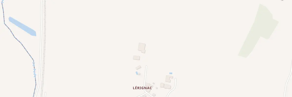 Plan du 5130 Lérignac à Bors (Canton de Tude-et-Lavalette)