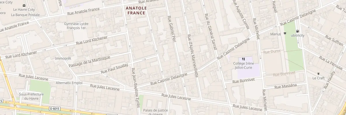 Plan du 29 Rue Gabriel Péri au Havre