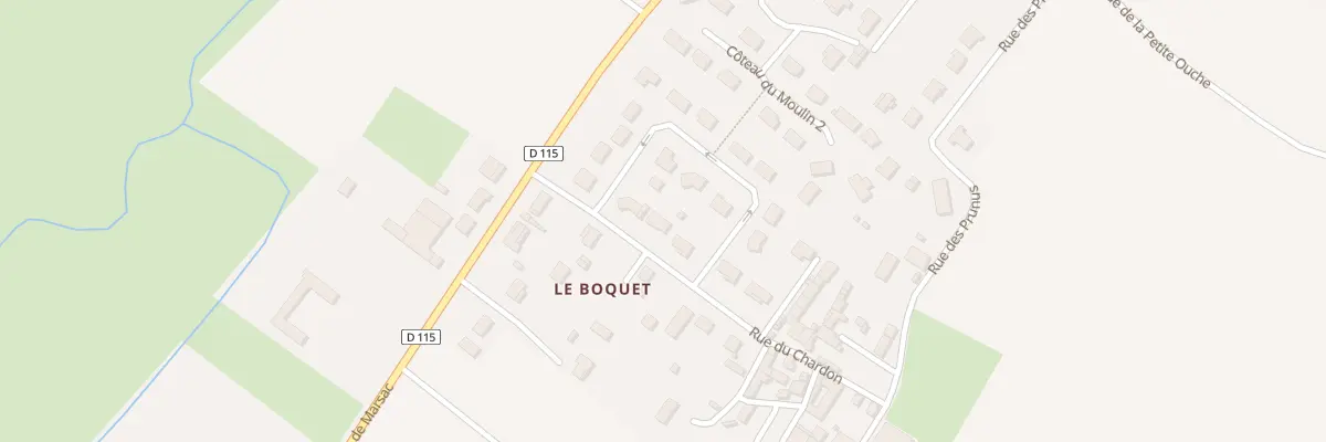 Plan du 3 Rue du Chardon à La Boixe
