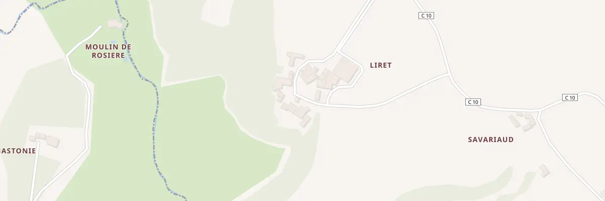 Plan du 124 Liret à Saint-Quentin-de-Caplong